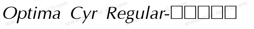 Optima Cyr Regular字体转换